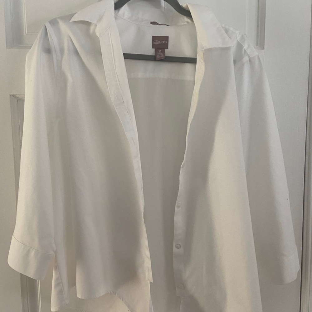 Chico's white button down